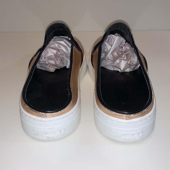 ZCD MONTREAL Rose Gold Nico Mule Leather Slide Sneaker - Picture 8 of 11